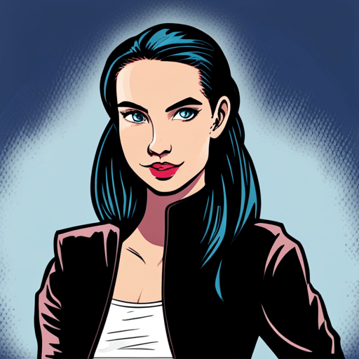 An image of a girl leaning in, eyebrows raised, with a sly smile on her face as she asks "Who do you like?" Pay attention to her confident posture and playful expression