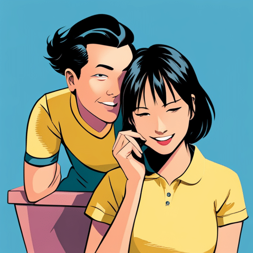 An image of a text conversation with a girl loving a message filled with heart and smiley face emoticons
