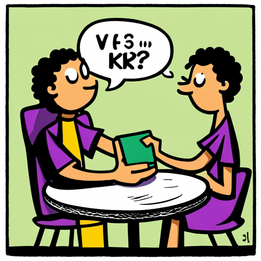 An image of a boy receiving a text message with the word "kk" from a girl