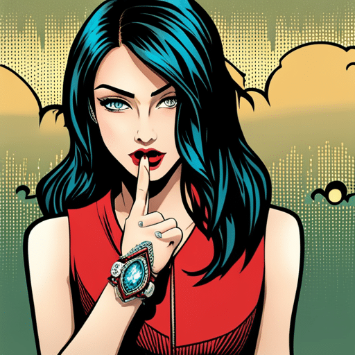 An image of a girl's hand wearing a bold, statement ring on her thumb