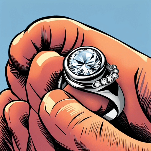 An image of a girl's hand with a silver ring on her thumb