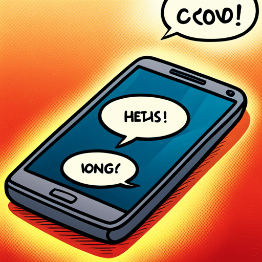 An image of a smartphone screen displaying a text conversation