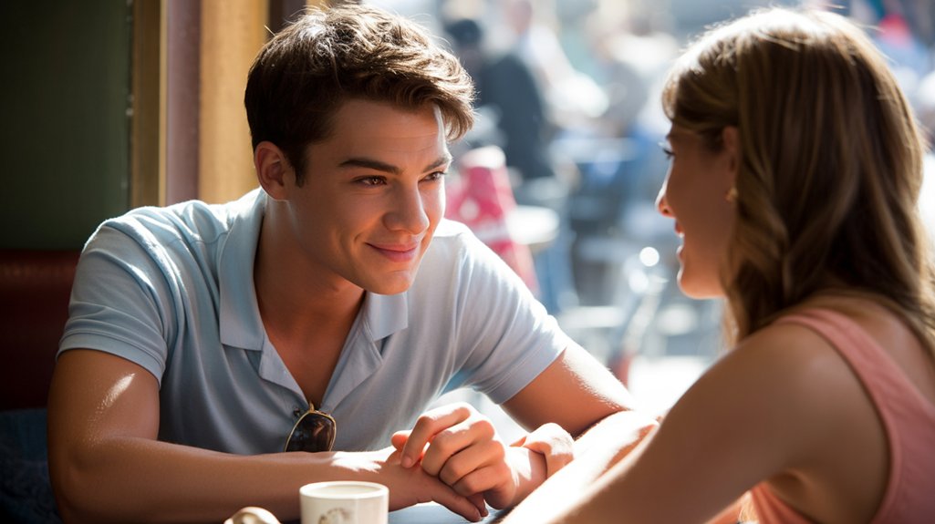 admiring gestures and attention