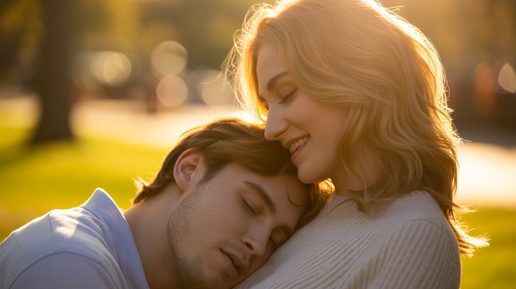 affectionate comfortable body language