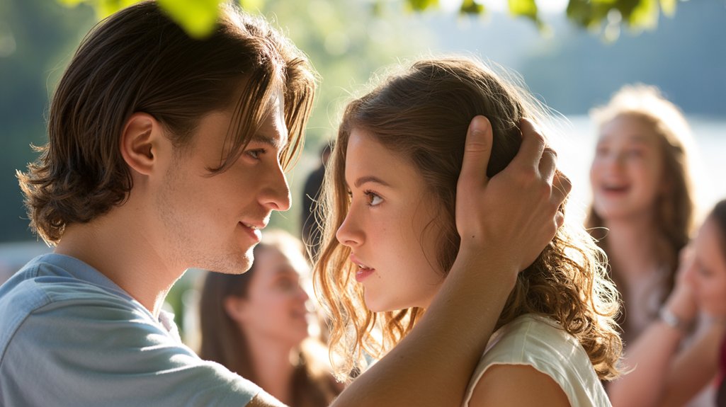 affectionate gesture of care