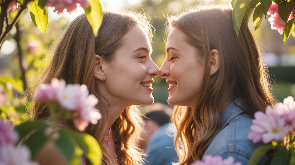 affectionate greeting gesture