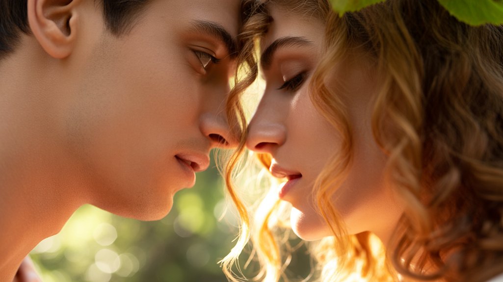 affectionate physical attraction gesture