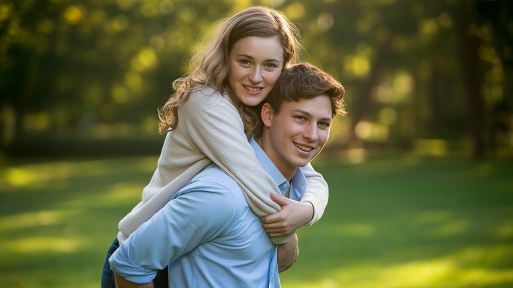 affectionate physical connection implied