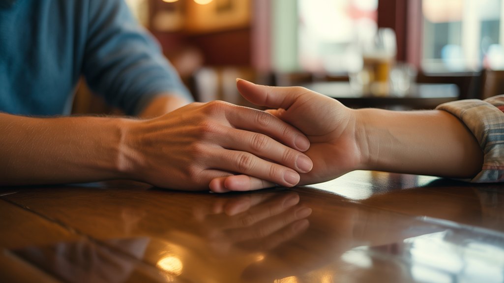 affectionate physical gesture sign