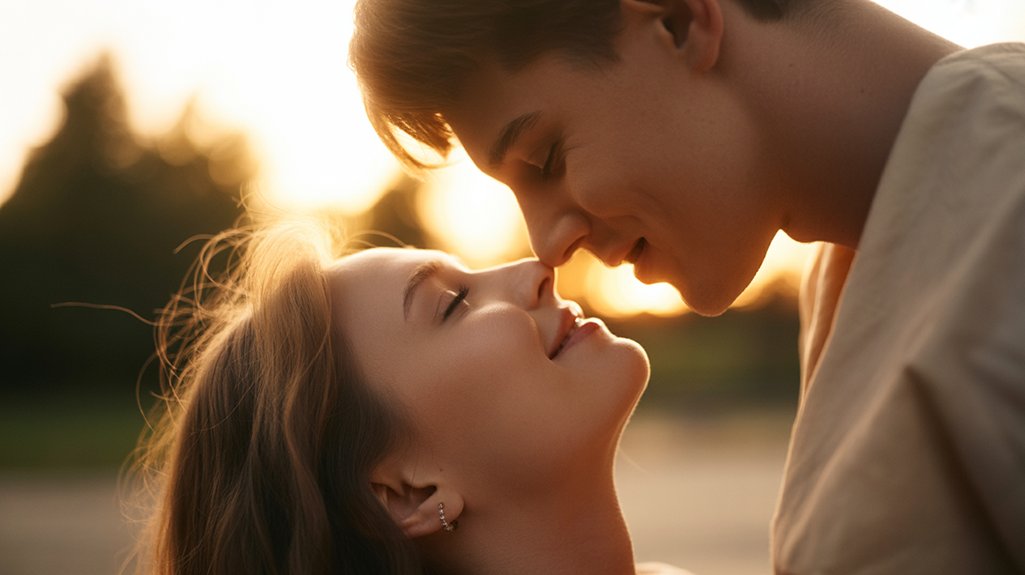 affectionate protective gesture