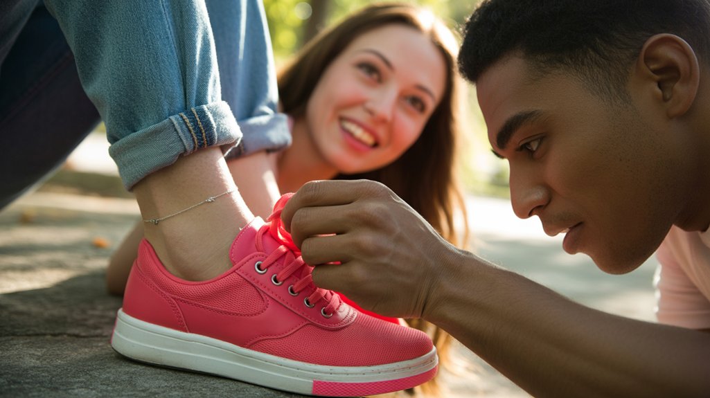 caring gesture or affection