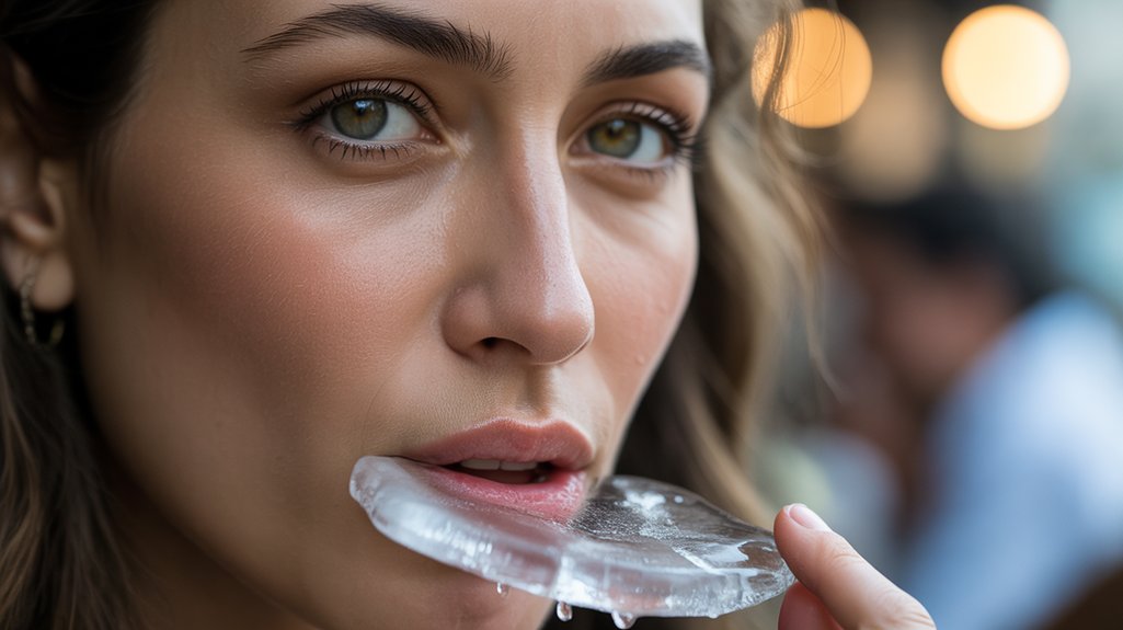 chewing ice habitually signifies