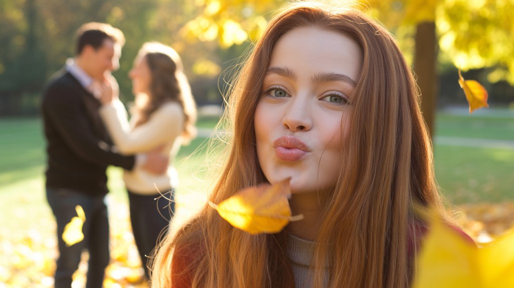 flirtatious gesture of affection