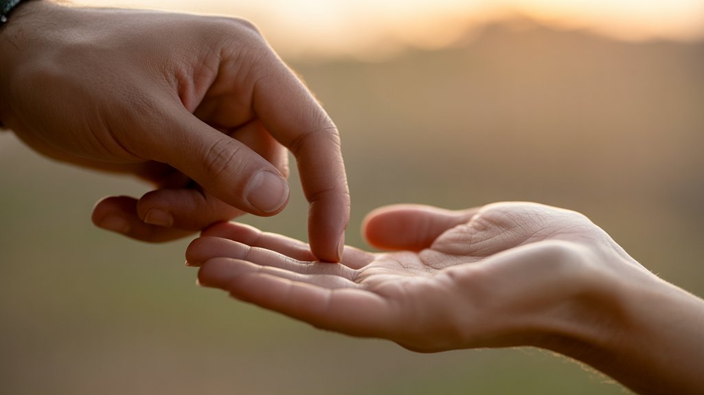 flirtatious gesture or affection