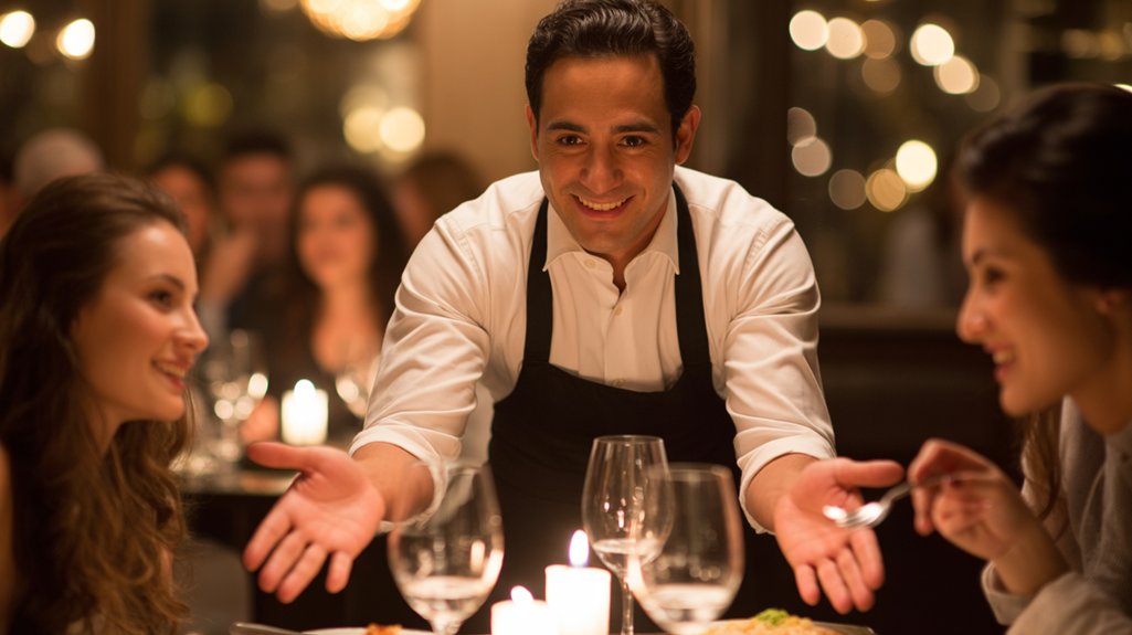 flirtatious gestures and attention