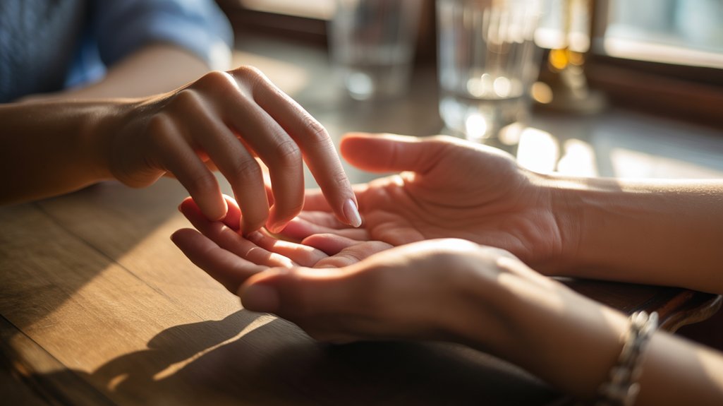 flirting or affectionate gesture