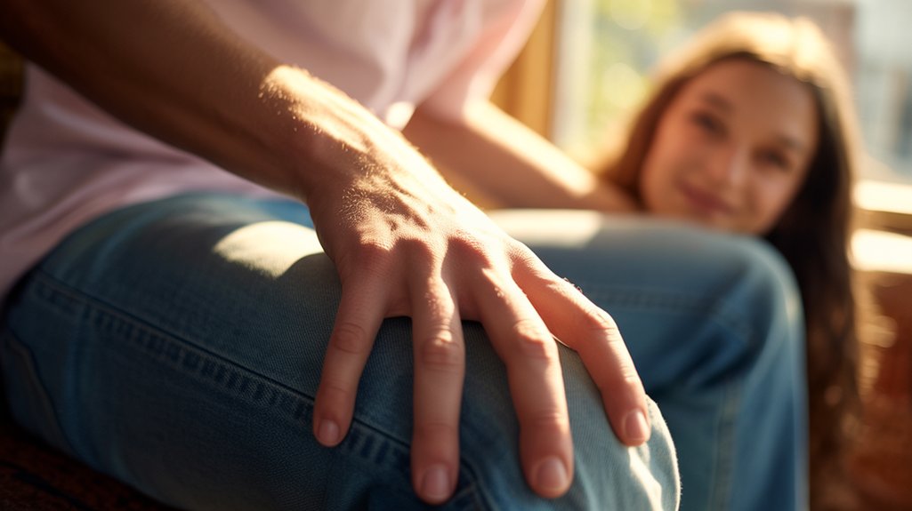 flirting or playful affection