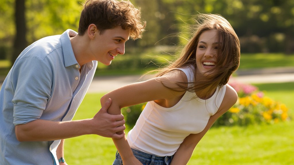 flirting through playful teasing