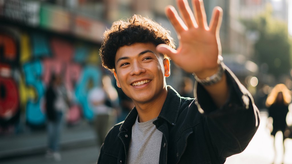 friendly gesture or interest