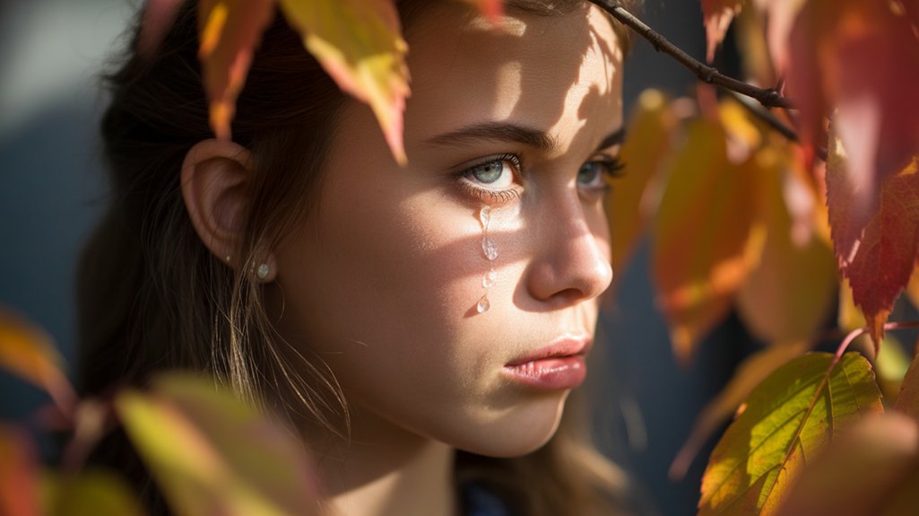 girl is emotionally hurt