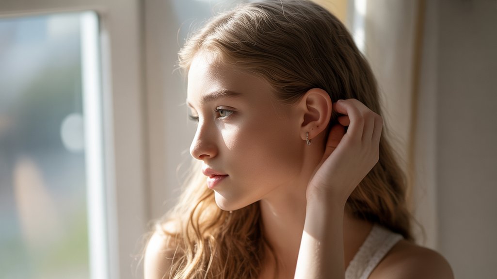 hair tuck possible flirtation