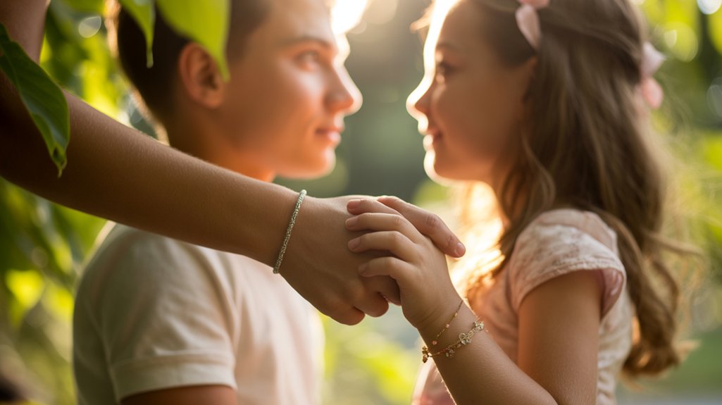 hand holding indicates affection