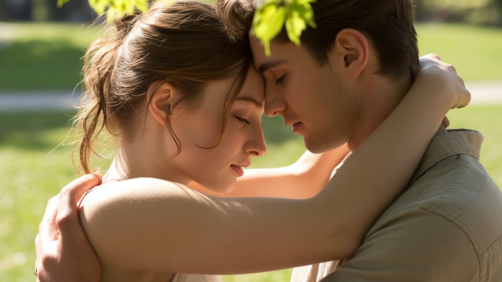 intimacy and affection shown