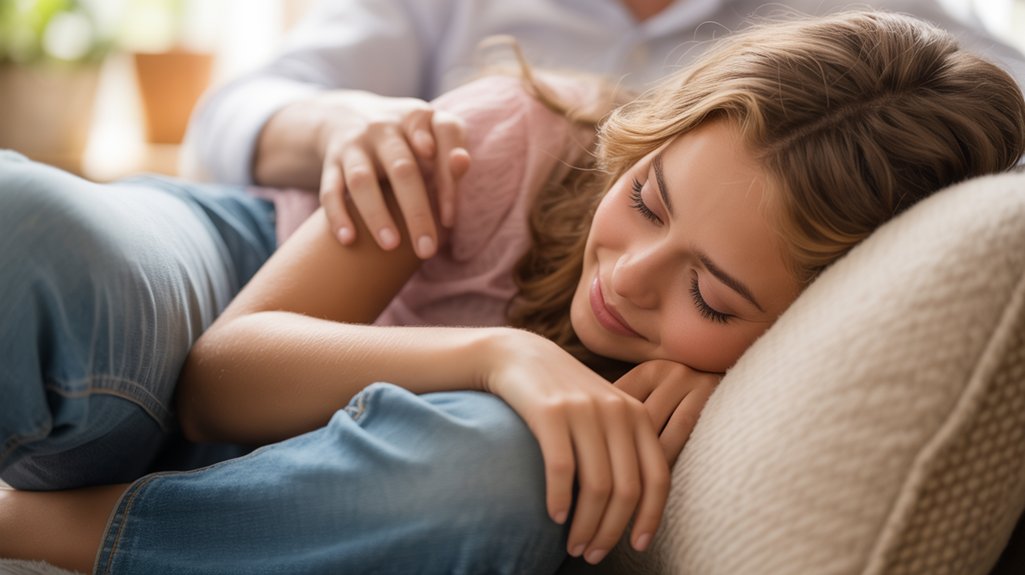 intimacy and trust displayed