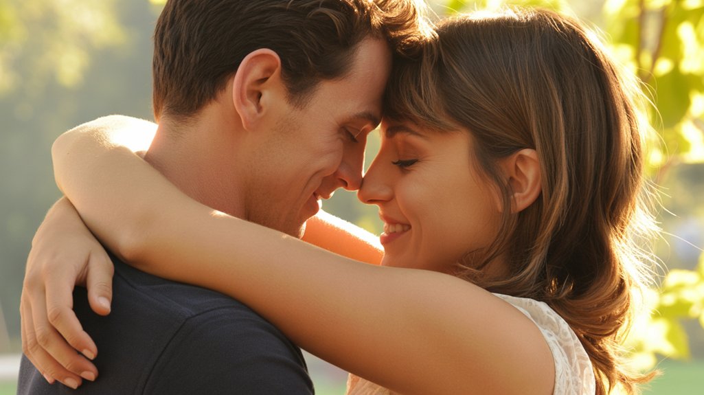 intimate and affectionate gesture