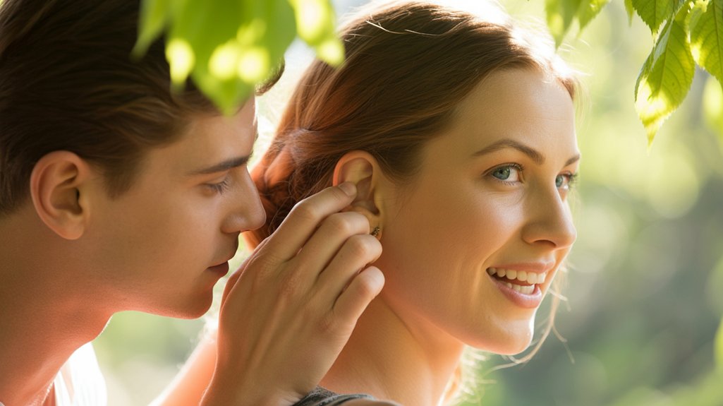 intimate gesture of affection