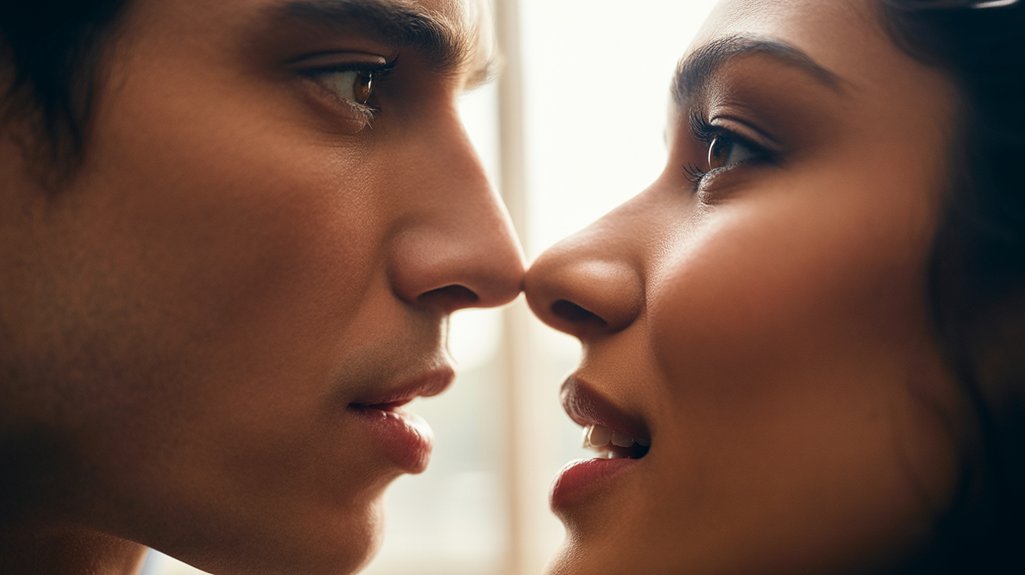 lips signify attraction or interest