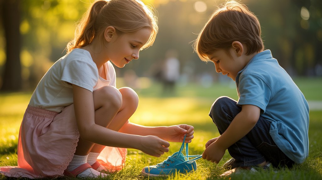 playful affectionate gesture