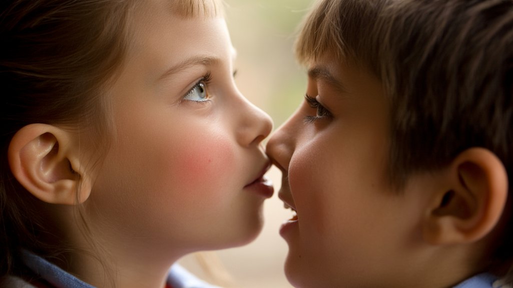 playful romantic interest shown