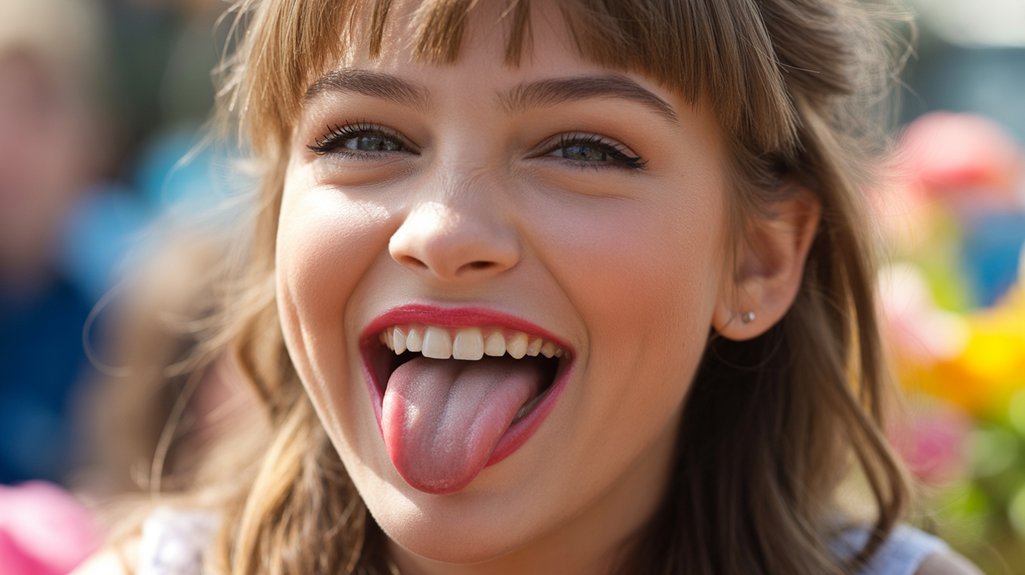 playful teasing gesture