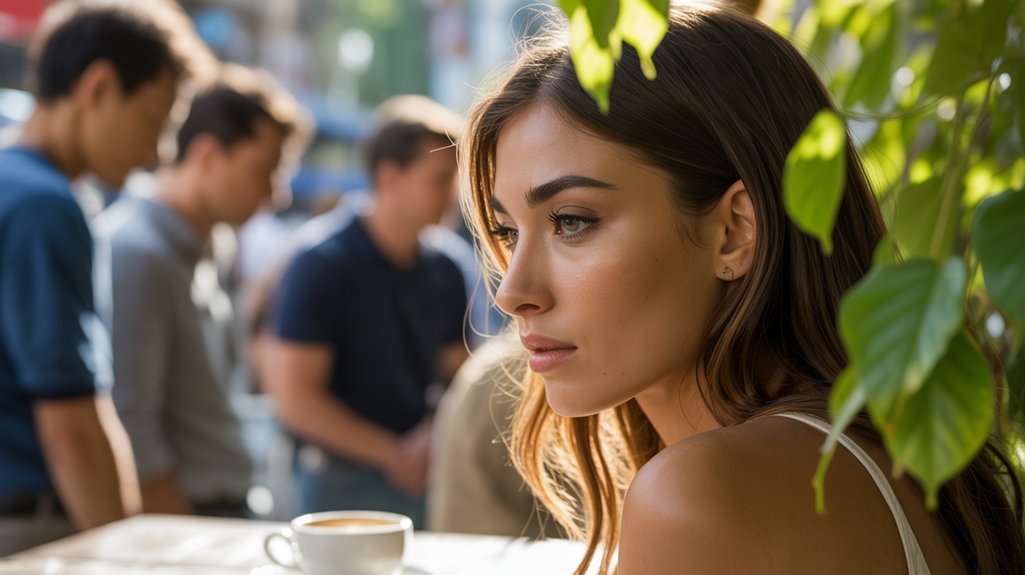 unapproachable yet intriguing presence