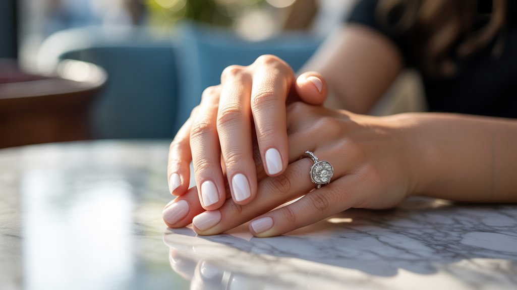 white nails attract attention