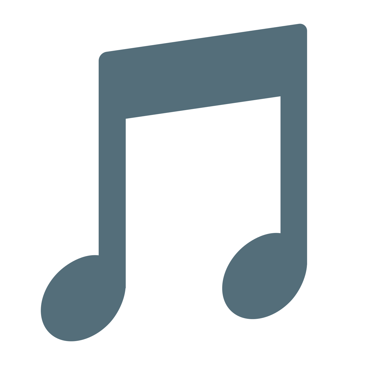 Beamed eighth-note glyph (U+1F3B5) as drawn in the Noto Emoji typeface
