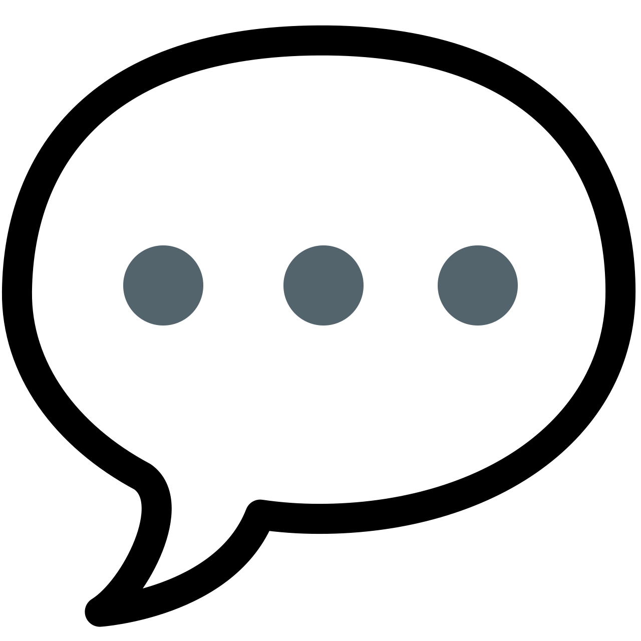 Speech balloon emoji glyph (U+1F4AC) as drawn in the Noto Emoji typeface